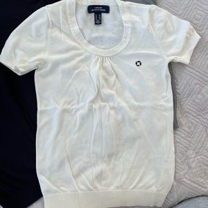 Lands End Chase Bank sweater. ivory. Size XXS